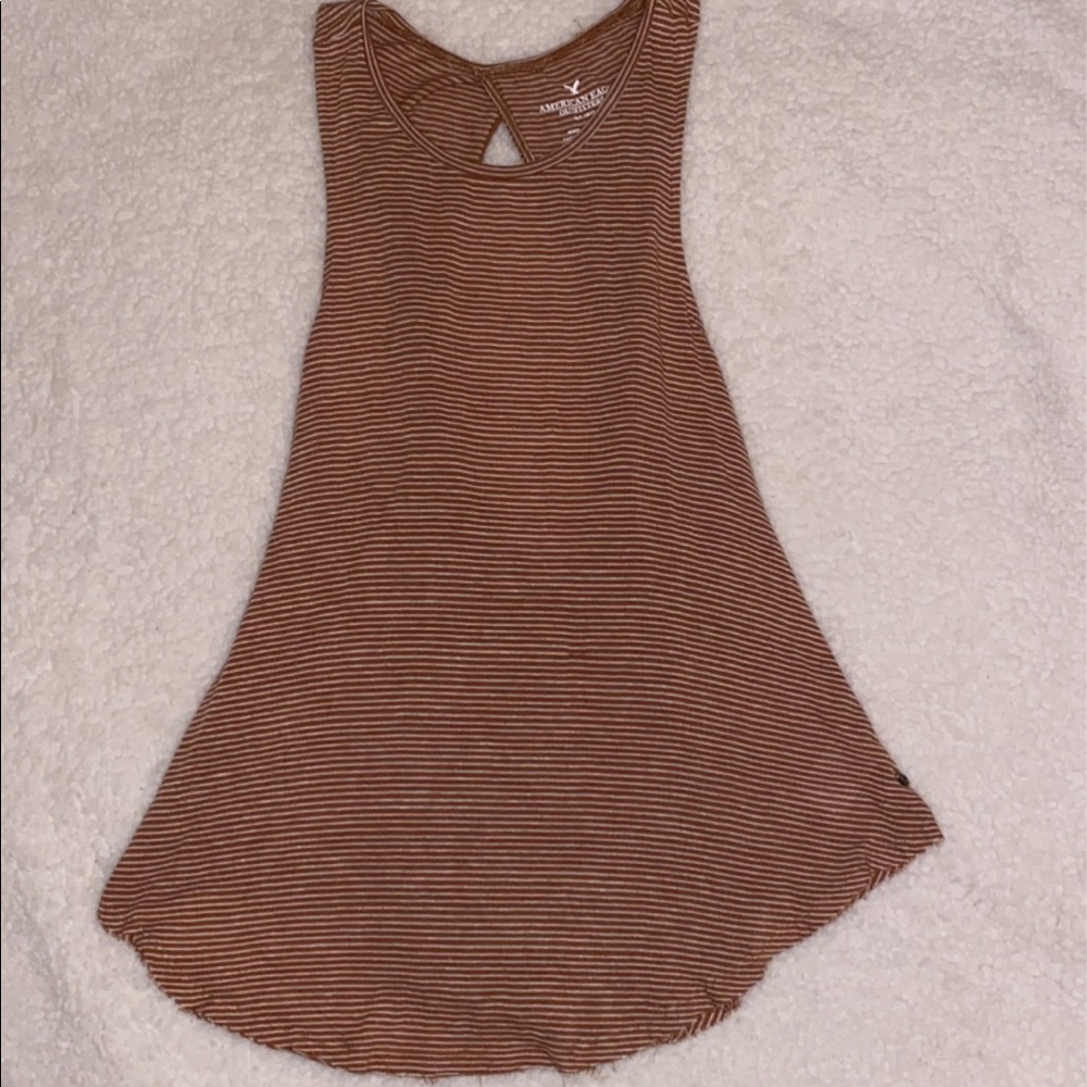 AE Burnt Orange Striped Tank